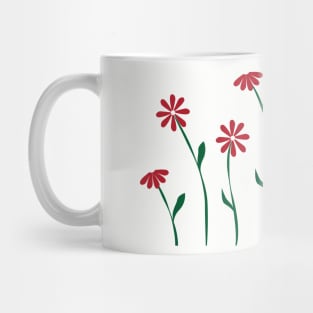 Tiny little red flowers Mug